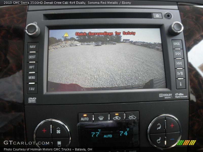 Sonoma Red Metallic / Ebony 2013 GMC Sierra 3500HD Denali Crew Cab 4x4 Dually