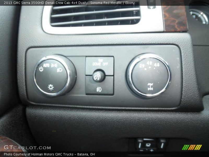 Sonoma Red Metallic / Ebony 2013 GMC Sierra 3500HD Denali Crew Cab 4x4 Dually