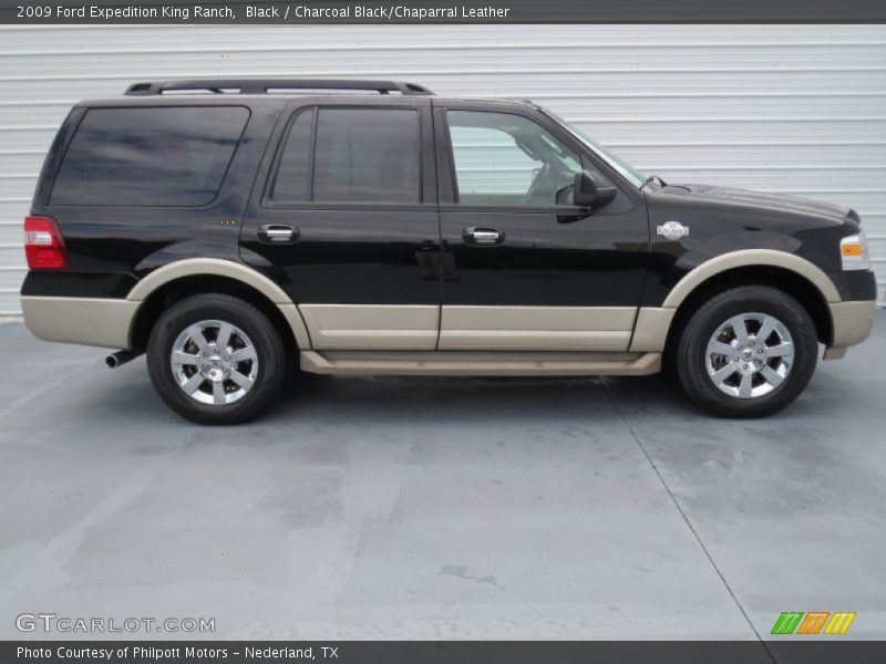 Black / Charcoal Black/Chaparral Leather 2009 Ford Expedition King Ranch