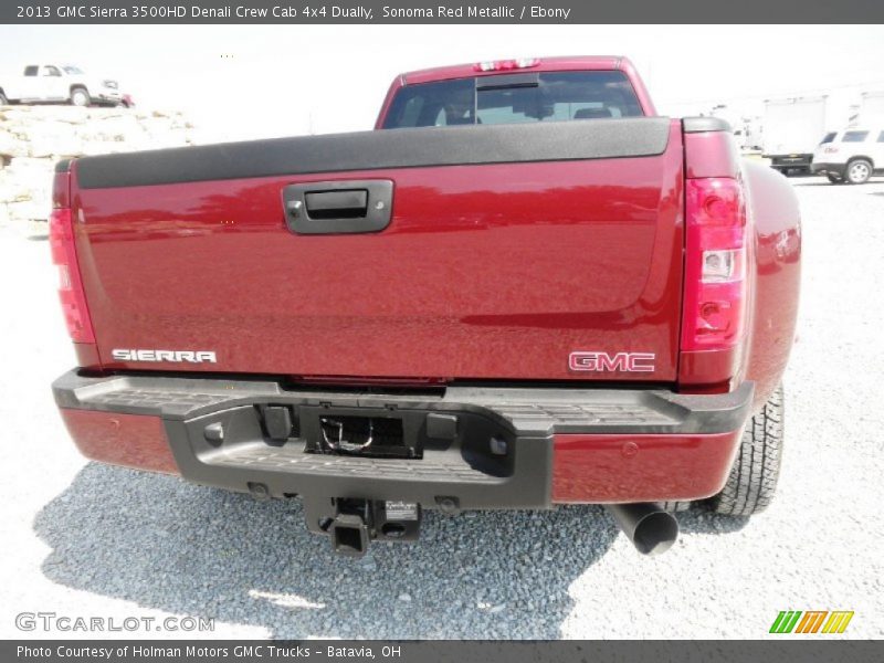 Sonoma Red Metallic / Ebony 2013 GMC Sierra 3500HD Denali Crew Cab 4x4 Dually