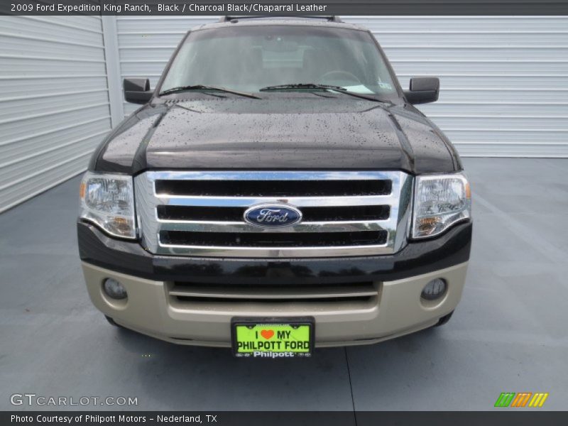 Black / Charcoal Black/Chaparral Leather 2009 Ford Expedition King Ranch