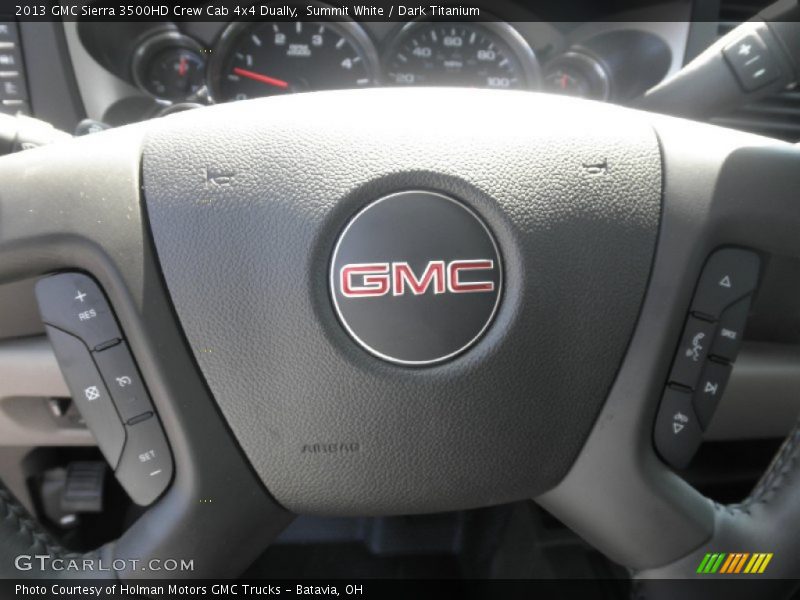 Summit White / Dark Titanium 2013 GMC Sierra 3500HD Crew Cab 4x4 Dually