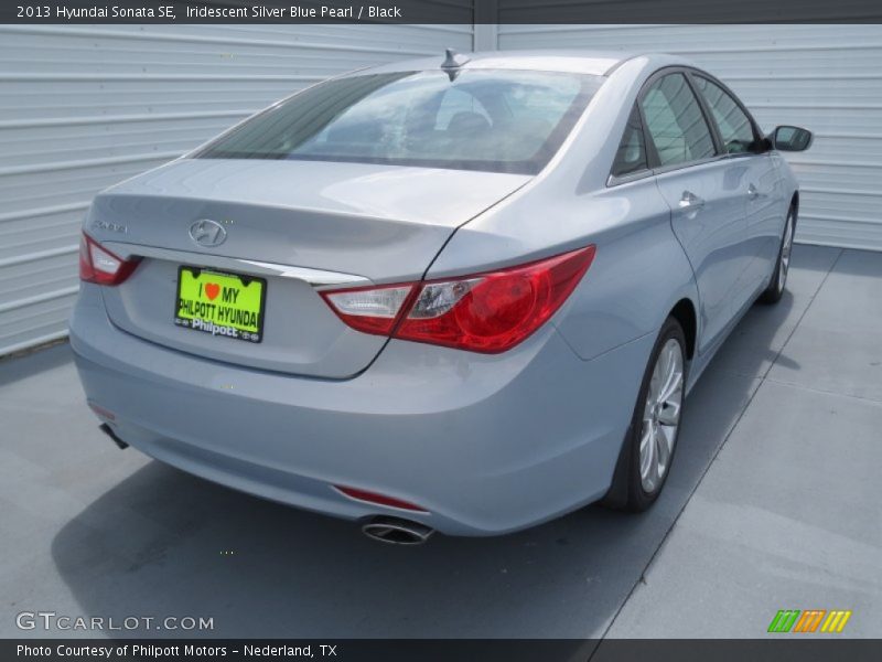 Iridescent Silver Blue Pearl / Black 2013 Hyundai Sonata SE