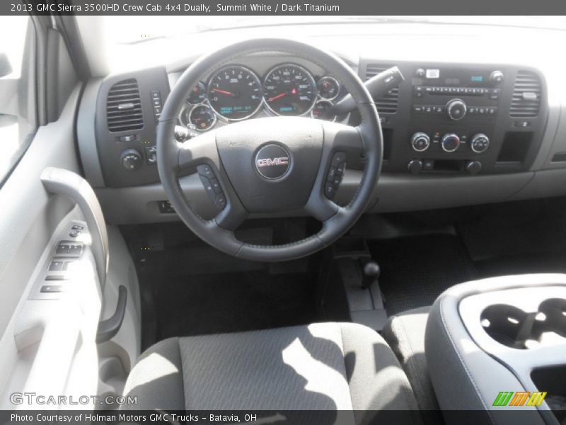Summit White / Dark Titanium 2013 GMC Sierra 3500HD Crew Cab 4x4 Dually