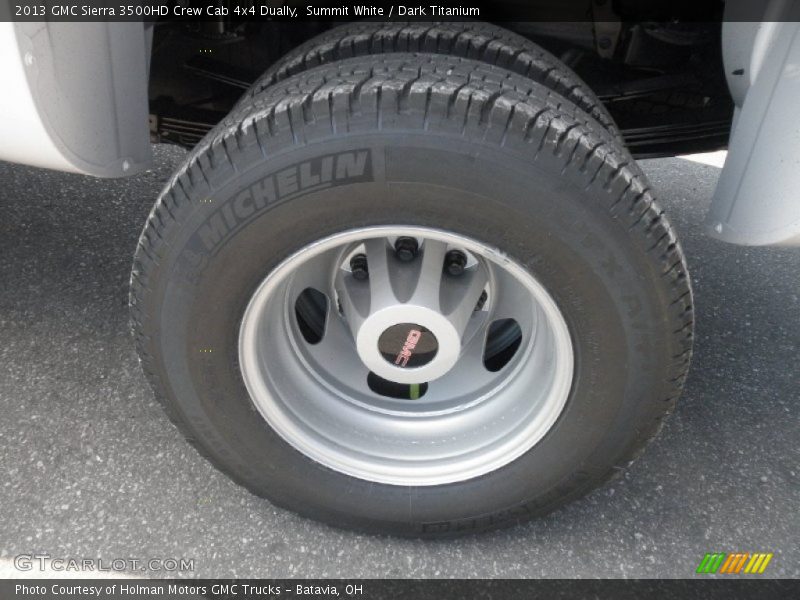 Summit White / Dark Titanium 2013 GMC Sierra 3500HD Crew Cab 4x4 Dually