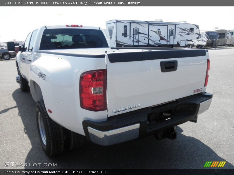 Summit White / Dark Titanium 2013 GMC Sierra 3500HD Crew Cab 4x4 Dually