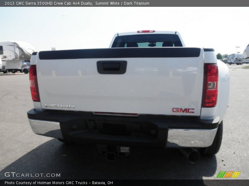 Summit White / Dark Titanium 2013 GMC Sierra 3500HD Crew Cab 4x4 Dually