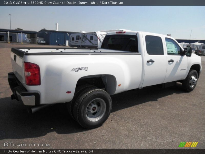 Summit White / Dark Titanium 2013 GMC Sierra 3500HD Crew Cab 4x4 Dually