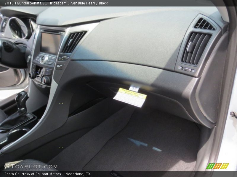 Iridescent Silver Blue Pearl / Black 2013 Hyundai Sonata SE