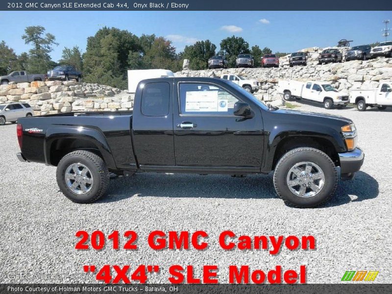 Onyx Black / Ebony 2012 GMC Canyon SLE Extended Cab 4x4
