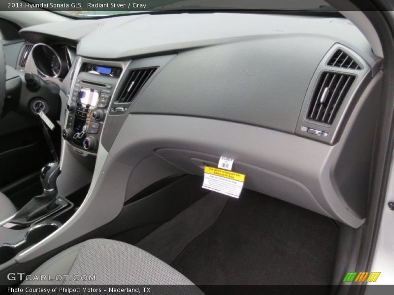 Radiant Silver / Gray 2013 Hyundai Sonata GLS