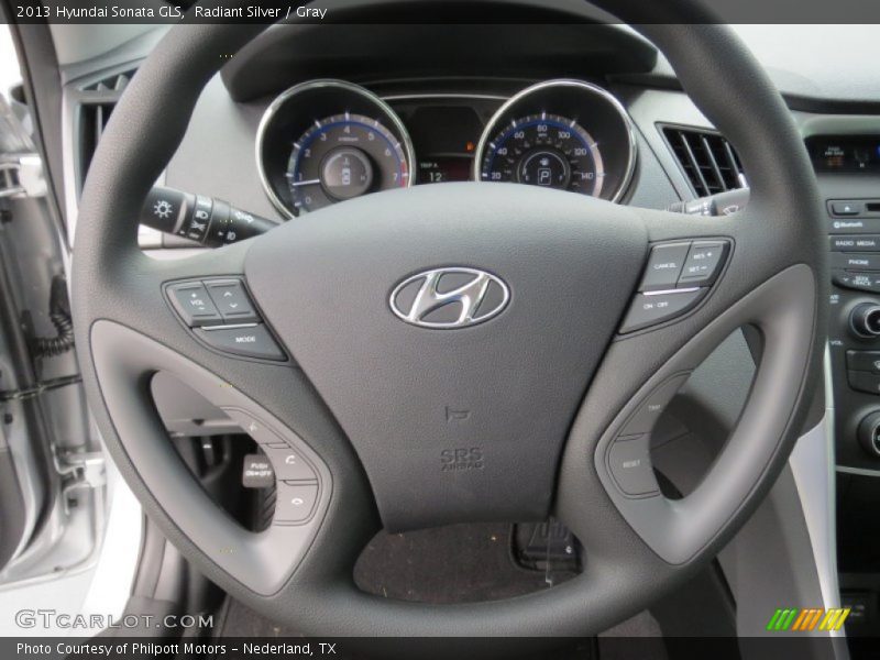 Radiant Silver / Gray 2013 Hyundai Sonata GLS