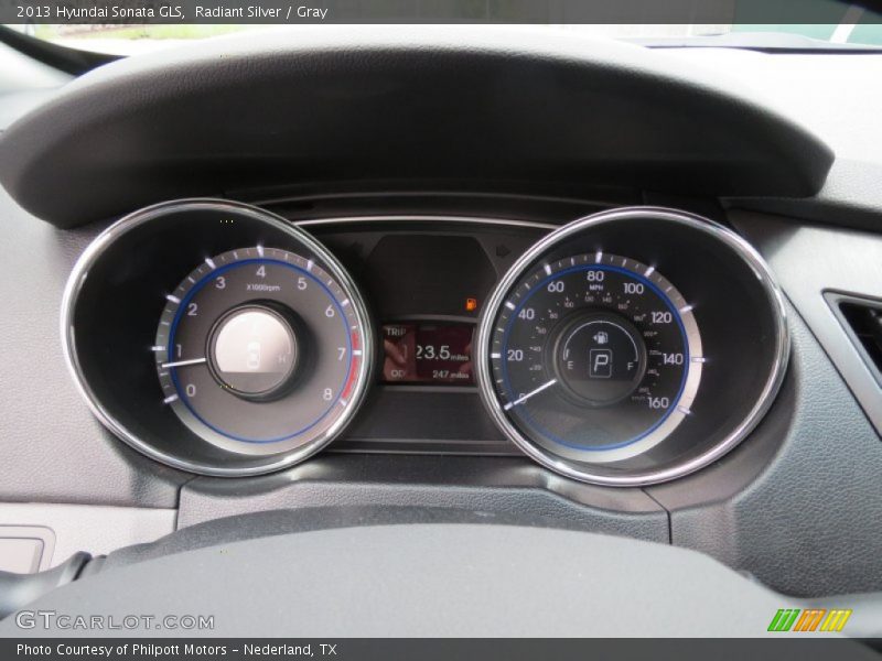 Radiant Silver / Gray 2013 Hyundai Sonata GLS