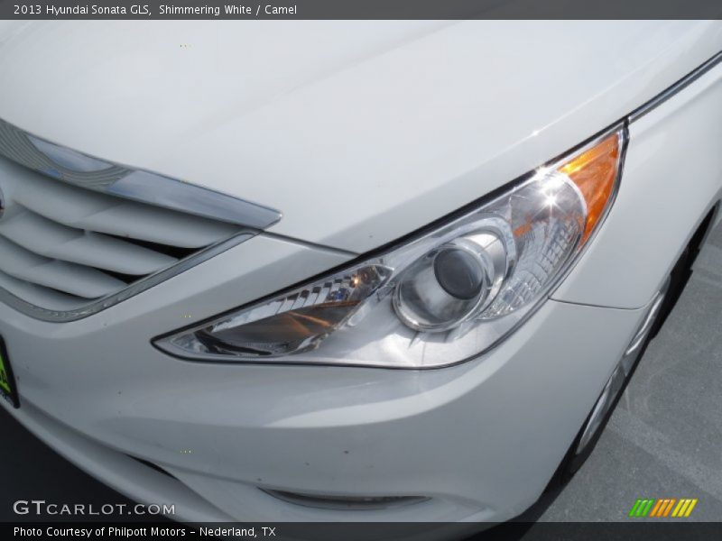 Shimmering White / Camel 2013 Hyundai Sonata GLS