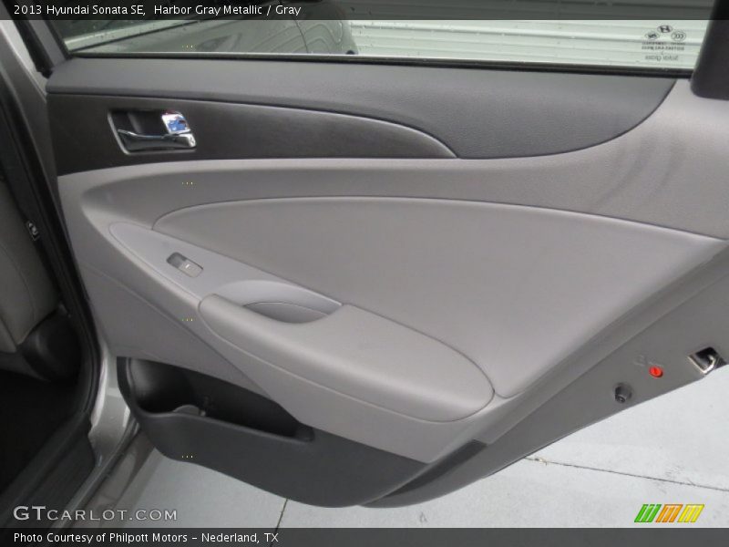 Harbor Gray Metallic / Gray 2013 Hyundai Sonata SE