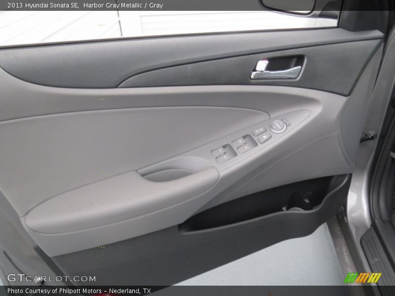 Harbor Gray Metallic / Gray 2013 Hyundai Sonata SE