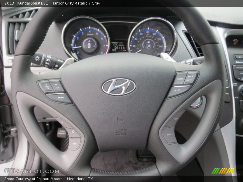 Harbor Gray Metallic / Gray 2013 Hyundai Sonata SE