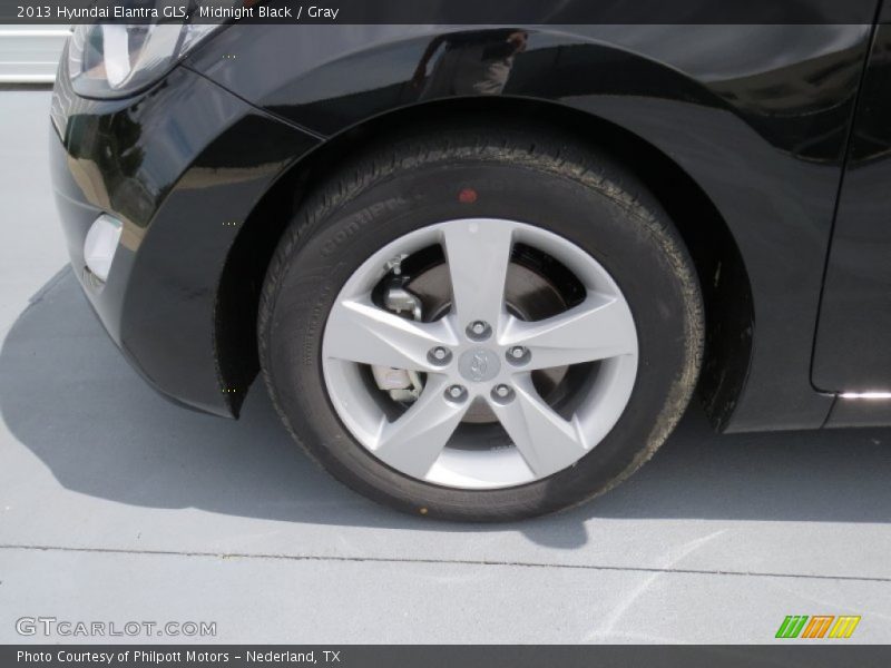 Midnight Black / Gray 2013 Hyundai Elantra GLS