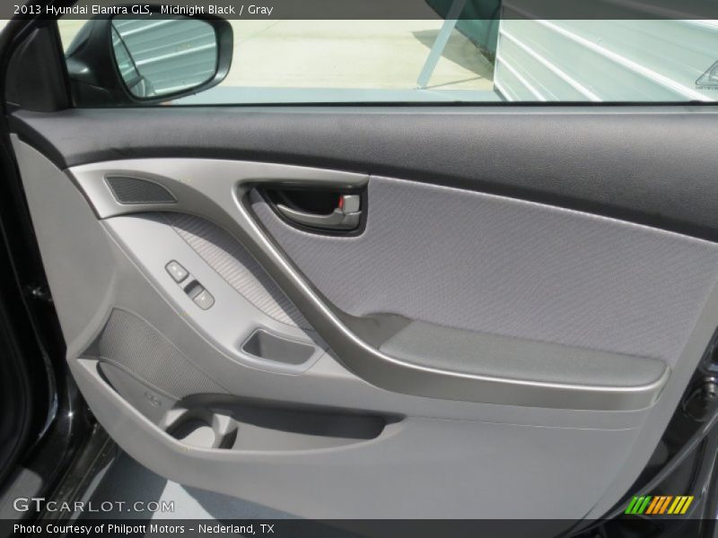 Midnight Black / Gray 2013 Hyundai Elantra GLS