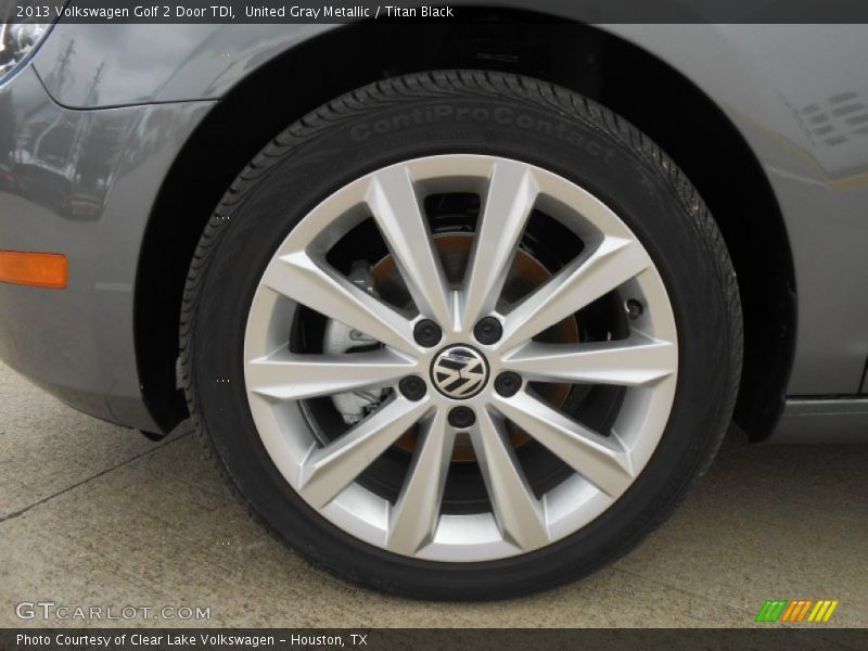 United Gray Metallic / Titan Black 2013 Volkswagen Golf 2 Door TDI