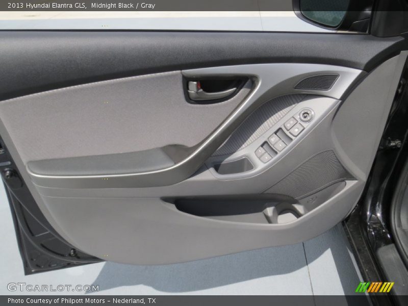 Midnight Black / Gray 2013 Hyundai Elantra GLS