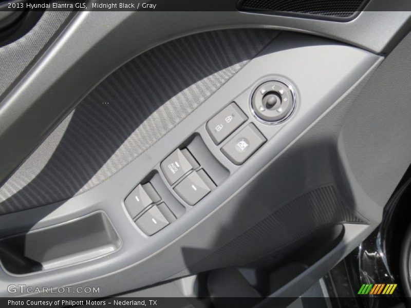 Midnight Black / Gray 2013 Hyundai Elantra GLS