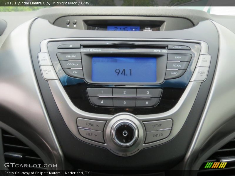 Midnight Black / Gray 2013 Hyundai Elantra GLS