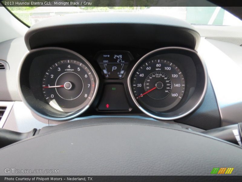 Midnight Black / Gray 2013 Hyundai Elantra GLS