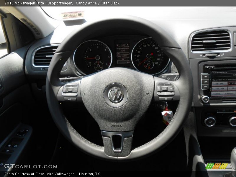 Candy White / Titan Black 2013 Volkswagen Jetta TDI SportWagen