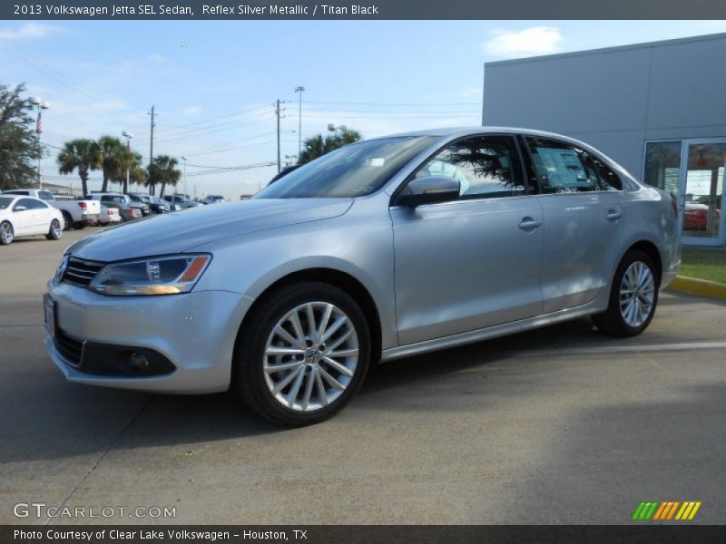 Reflex Silver Metallic / Titan Black 2013 Volkswagen Jetta SEL Sedan