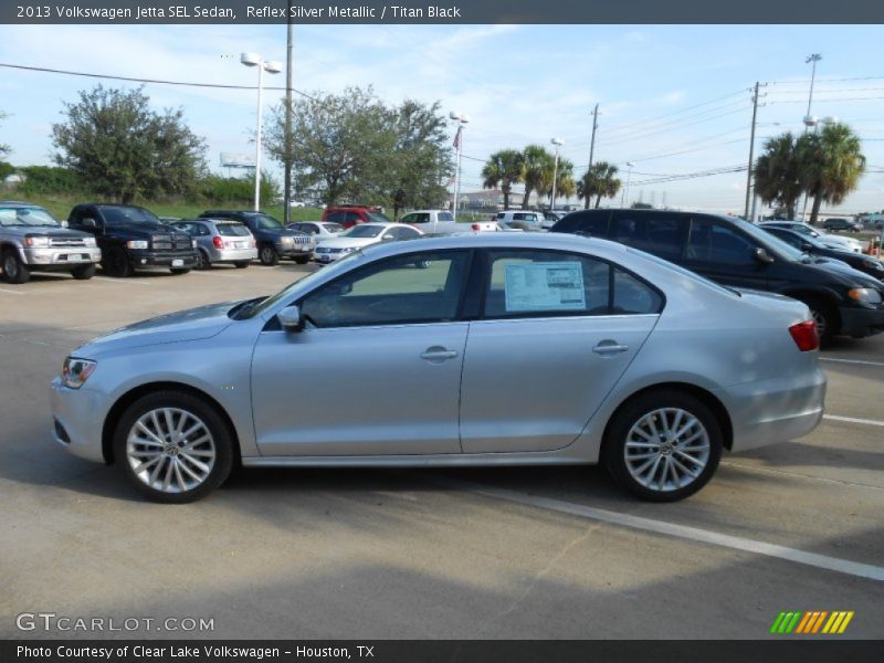 Reflex Silver Metallic / Titan Black 2013 Volkswagen Jetta SEL Sedan