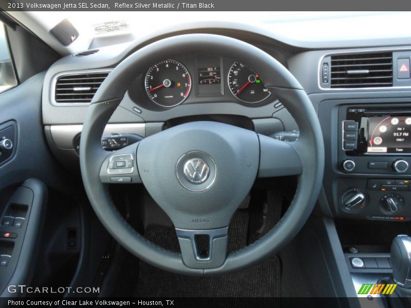 Reflex Silver Metallic / Titan Black 2013 Volkswagen Jetta SEL Sedan