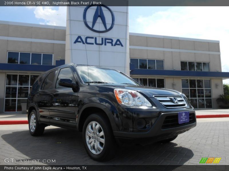 Nighthawk Black Pearl / Black 2006 Honda CR-V SE 4WD