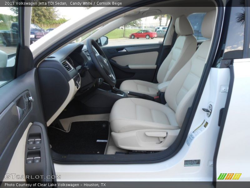 Candy White / Cornsilk Beige 2013 Volkswagen Jetta TDI Sedan