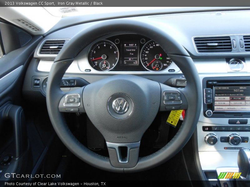 Iron Gray Metallic / Black 2013 Volkswagen CC Sport