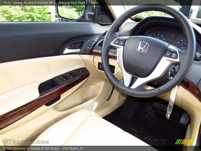 Basque Red Pearl II / Ivory 2012 Honda Accord Crosstour EX-L