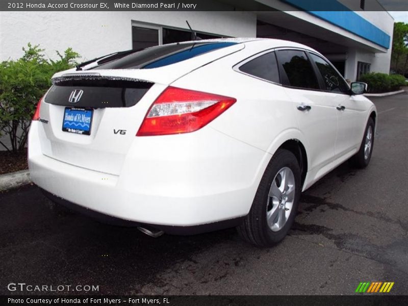 White Diamond Pearl / Ivory 2012 Honda Accord Crosstour EX
