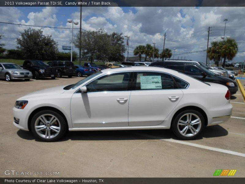 Candy White / Titan Black 2013 Volkswagen Passat TDI SE