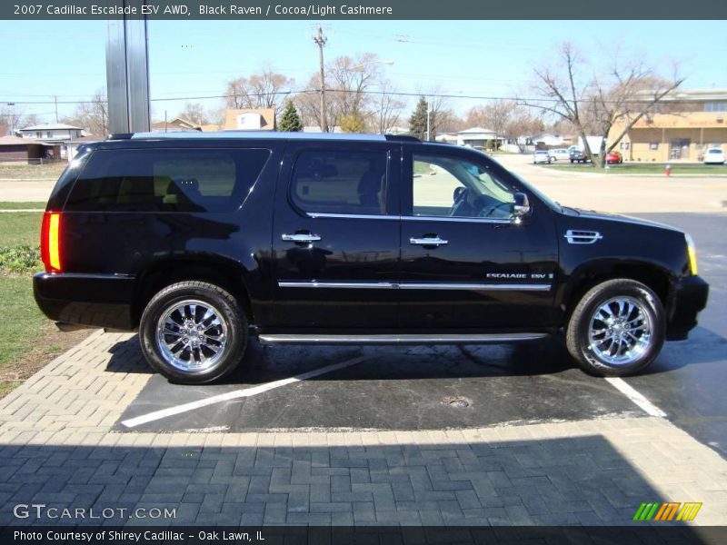 Black Raven / Cocoa/Light Cashmere 2007 Cadillac Escalade ESV AWD