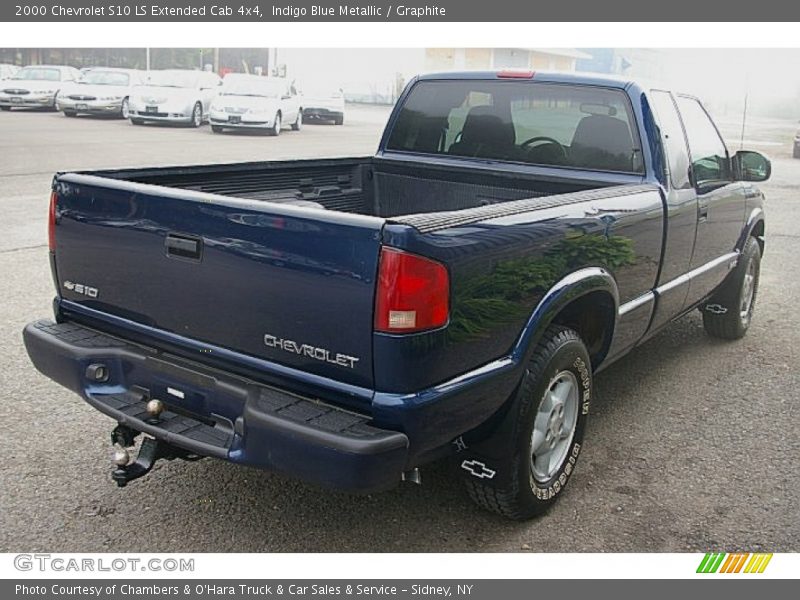 Indigo Blue Metallic / Graphite 2000 Chevrolet S10 LS Extended Cab 4x4