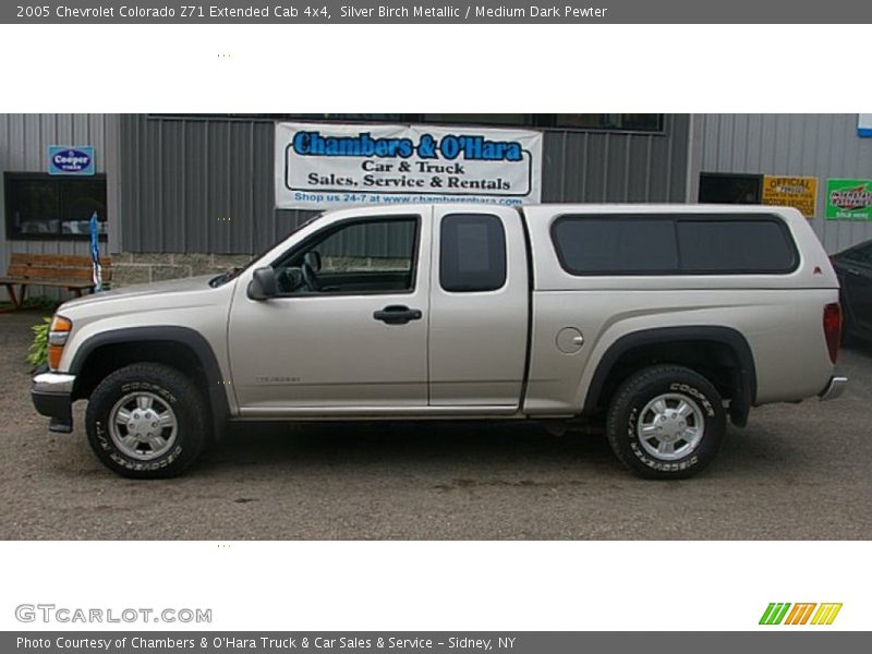 Silver Birch Metallic / Medium Dark Pewter 2005 Chevrolet Colorado Z71 Extended Cab 4x4