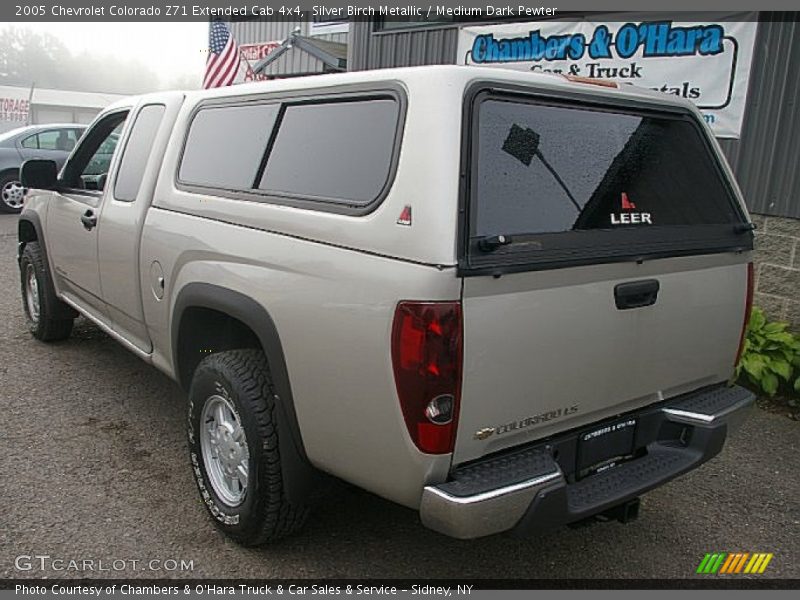Silver Birch Metallic / Medium Dark Pewter 2005 Chevrolet Colorado Z71 Extended Cab 4x4