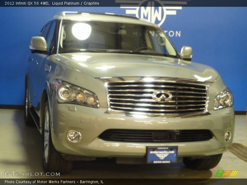 Liquid Platinum / Graphite 2012 Infiniti QX 56 4WD