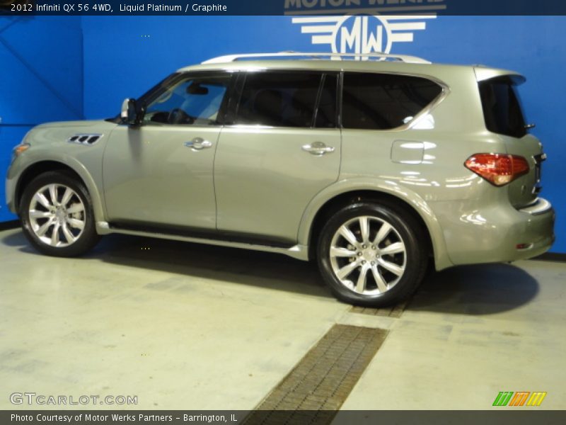 Liquid Platinum / Graphite 2012 Infiniti QX 56 4WD