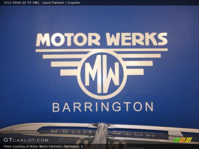 Liquid Platinum / Graphite 2012 Infiniti QX 56 4WD