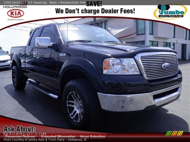 Black / Medium/Dark Flint 2006 Ford F150 XLT SuperCab