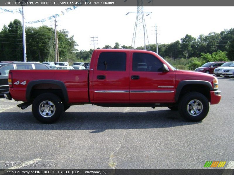 Fire Red / Neutral 2003 GMC Sierra 2500HD SLE Crew Cab 4x4