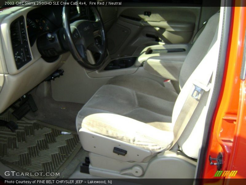 Fire Red / Neutral 2003 GMC Sierra 2500HD SLE Crew Cab 4x4