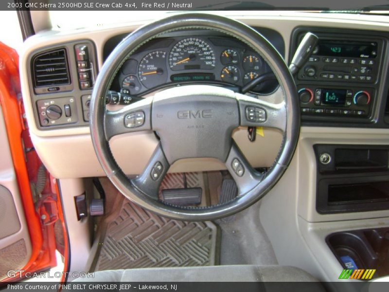 Fire Red / Neutral 2003 GMC Sierra 2500HD SLE Crew Cab 4x4
