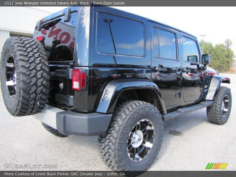 Black / Black/Dark Saddle 2012 Jeep Wrangler Unlimited Sahara 4x4
